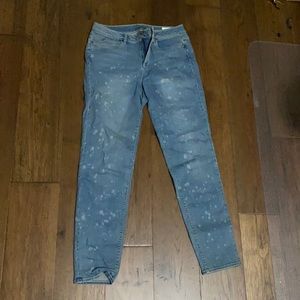 Vince Camuto jeans with paint splatter design